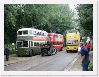 pict5842 * (Great Britain, Carlton Colville),  East Anglia Transport Museum. The Green bus is from Derby, the red one, London and the Yellow open top one from Bournemouth. * 2560 x 1920 * (2.83MB)