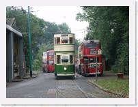 pict5853 * (Great Britain, Carlton Colville),  East Anglia Transport Museum. Blackpool tram being follow by a London trolley bus. * 2560 x 1920 * (2.62MB)